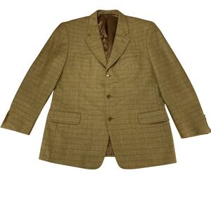 Calvin Klein Men's Sport Jacket 44R Brown Wool Blend Blazer Modern Fit 47021N